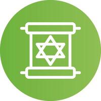 Scroll torah Creative Icon Design vector