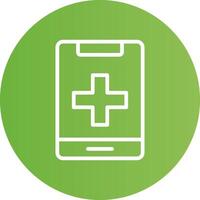 Medical Phone Creative Icon Design vector