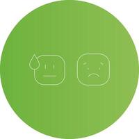 Basic Emotion Creative Icon Design vector