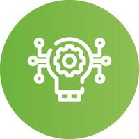 Technology Disruption Creative Icon Design vector