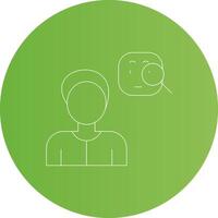 Suspicious Creative Icon Design vector