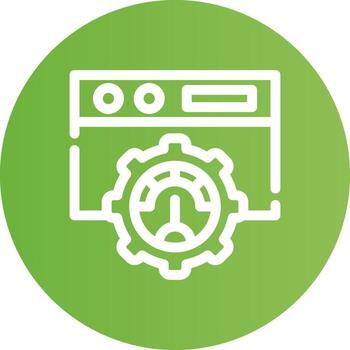 buscar motor mejoramiento creativo icono diseño vector