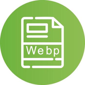 webp creativo icono diseño vector