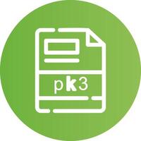 pk3 Creative Icon Design vector