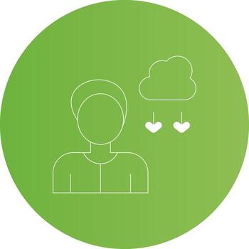 pesimismo creativo icono diseño vector