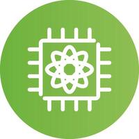 Quantum Computer Creative Icon Design vector