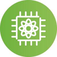 Quantum Computer Creative Icon Design vector