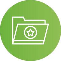 Favorite Folder Creative Icon Design vector