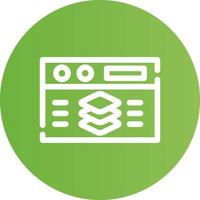 Full Stack Developer Creative Icon Design vector