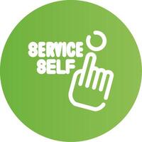 Self Service Creative Icon Design vector