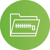 Zip Folder Creative Icon Design vector