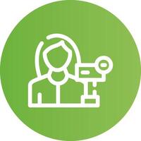 Woman Creative Icon Design vector