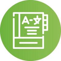 Language Learning Creative Icon Design vector