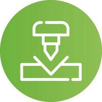 Line Circle Light green Gradient vector
