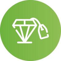 diseño de icono creativo de diamante vector