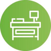 Bedside Table Creative Icon Design vector