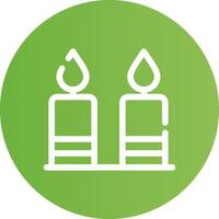 Candle Creative Icon Design vector