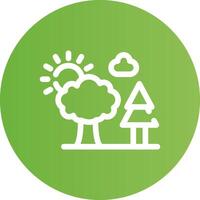 Trees Creative Icon Design vector