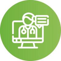 Telemedicine Creative Icon Design vector
