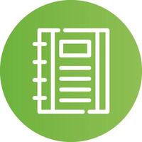 Notebook Creative Icon Design vector