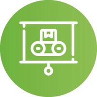 Machine Learning Creative Icon Design vector
