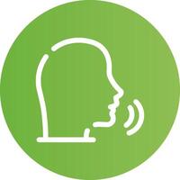 Speaking Creative Icon Design vector