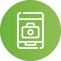 Phone Camera Creative Icon Design vector