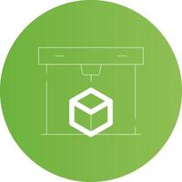 3D Printing Creative Icon Design vector