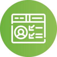 Profile Creative Icon Design vector