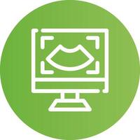 Ultrasound Creative Icon Design vector