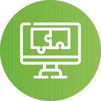 Puzzle Creative Icon Design vector