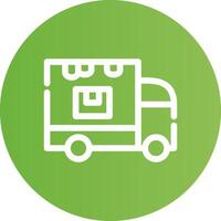 Delivery Truck Creative Icon Design vector