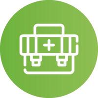 First Aid Kit Creative Icon Design vector