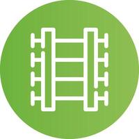 Train Tracks Creative Icon Design vector