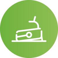 Treadmill Creative Icon Design vector