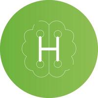Humanoid Robot Creative Icon Design vector