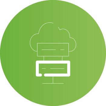 nube informática creativo icono diseño vector