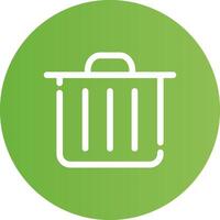 Trash Bin Creative Icon Design vector