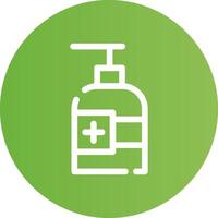 Hydroalcoholic Gel Creative Icon Design vector