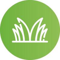 Grass Creative Icon Design vector