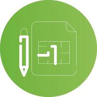 Blueprint Creative Icon Design vector