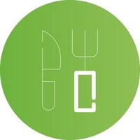 Fork and Knife Creative Icon Design vector