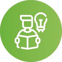 Self Learning Creative Icon Design vector