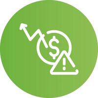 Macroeconomic Risk Creative Icon Design vector