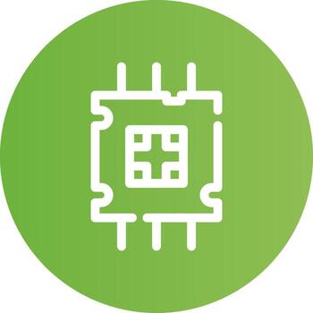 diseño de icono creativo del procesador vector