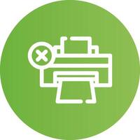 Printer Error Creative Icon Design vector