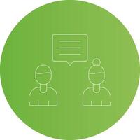 Discuss Creative Icon Design vector