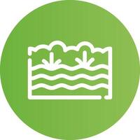 Swamp Creative Icon Design vector