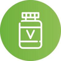 diseño de icono creativo de vitamina vector