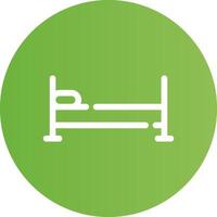 Single Bed Creative Icon Design vector